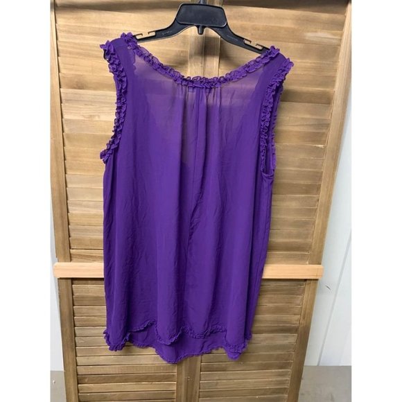 Morgan Taylor Intimates Sheer Nighty Lingerie Plus Size 1X Purple - Picture 2 of 3